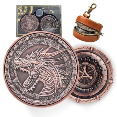 Imagem de Unique Dice Roulette Dice Metal Dice Set Mechanical Dice Spinner DND Roller D&D Dice Dice Spinner Dice D20 D6, D8, D10, D12 for Dungeons and Dragons Wheel Roller collectable TRPG