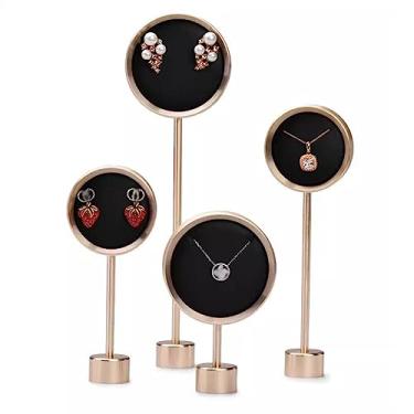 Imagem de Suporte de brinco, conjunto de 4 expositores de joias, suporte de exibição de joias de metal, suporte de exibição de colar para boutique de joias, fotografia, expositor de joias, One Size, Ágata