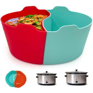 Imagem de Forros de panela elétrica de silicone Magikichen Slow Cooker 6-7L oval