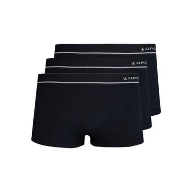 Imagem de Kit com 3 Cuecas Sunga Lupo 676-002, Preto, M