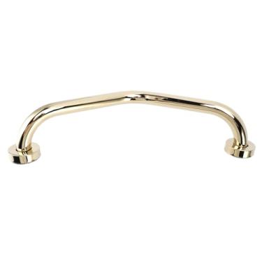 Imagem de Barra de Apoio para Chuveiro de 17 Polegadas - Corrimão de Segurança de Banheiro de Aço Inoxidável Dourado para Idosos e Grávidas - Design Antiderrapante para Vaso Sanitário e