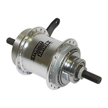 Imagem de Sturmey Archer Kit de cubo Kick-Shift S2C 36h 116 mm Prata com freio porta-copos