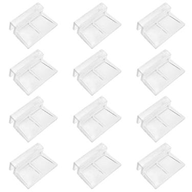 Imagem de Dsjnf Suporte de vidro de aquário com tampa infinita de aquário Suporte de vidro para aquário de peixes Suporte de acrílico transparente (5 mm) para aquário de peixes 12 peças