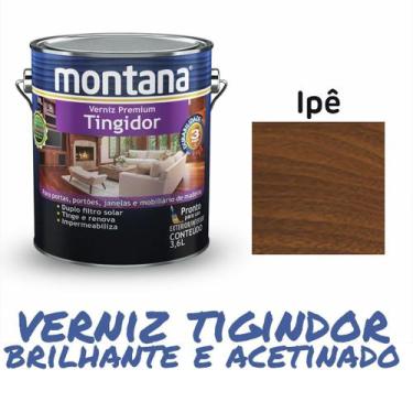 Imagem de Verniz Tingidor Montana Imbuia Ipê Mogno Castanho 3,6Gl, Ipê