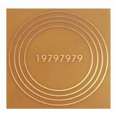 Imagem de Placa Grafico Alta Vitalidade G 15x15cm - Radionica Radiestesia - Dhon