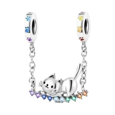 Imagem de Corrente de Prata 925 com Pingente Trevo - Para Pulseiras Pandora, Ano