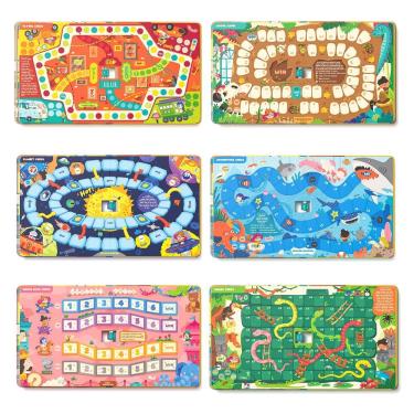 Imagem de Conjunto de jogos de tabuleiro Mideer 6 em 1 magnético com xadrez para crianças a partir de 3 anos