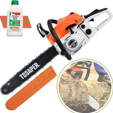 Imagem de Motosserra A Gasolina 52cc Sabre 20 Profissional TSAPER com Óleo Stihl  2T