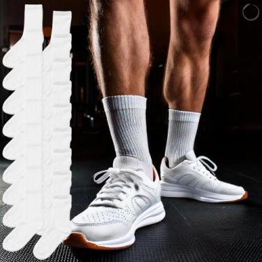 Imagem de Kit 9 Pares Meia Cano Alto De Treino Respirável Fitness - Rupee For Me