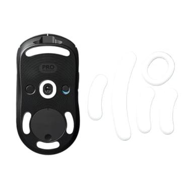Imagem de Patins de mouse para jogos Logitech G Pro Superlight de alto desempenho PTFE substituição de pés de mouse bordas arredondadas Glide ultra suave conjunto 2 branco