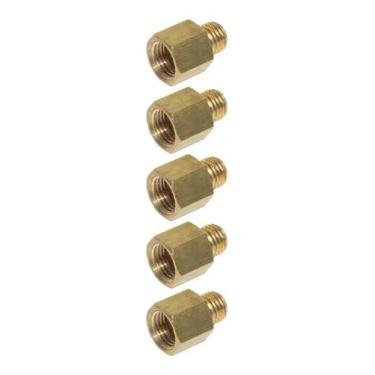 Imagem de Kit 5 Conexão Redutora Válvula Mbb Macho 12 Mm X Femea 14 Mm - LNG