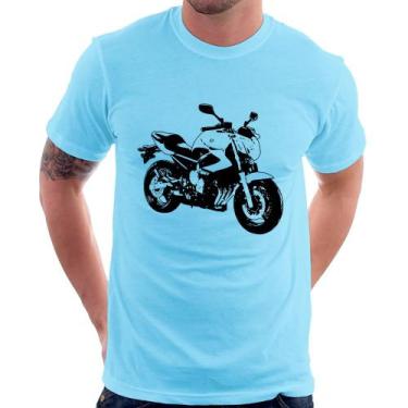 Imagem de Camiseta Moto XJ6 N Art - Foca na Moda, Azul bebê, G