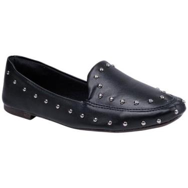 Imagem de Sapatilha Mocassim Feminino Loafer Slipper Com Tachas Casual Confortav