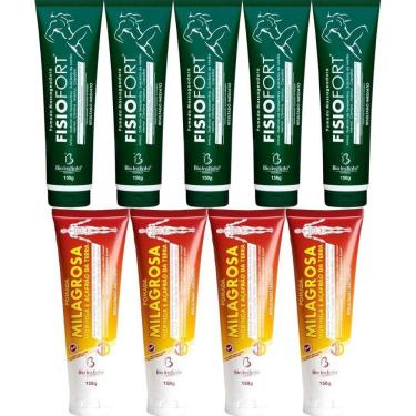 Imagem de Kit 5 Pomada Fisiofort 150G + 4 Pomada Milagrosa 150G