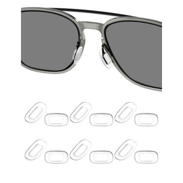 Imagem de HILEEN 6 pares de protetores de nariz de substituição para Costa Del Mar South Point/Shipmaster/Ponce/Fernandina/Flagler/Canaveral/Cocos/Cook/KC/Tower Óculos de sol - Branco