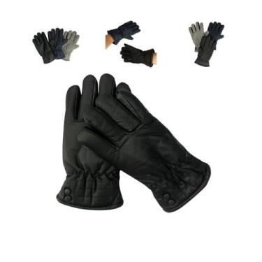 Imagem de Luva Térmica Impermeável Frio Chuva Motociclista Entregador Lã Inverno