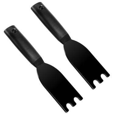 Imagem de Qianyu Pacote com 2 espátulas universais para churrasqueira George Foreman para churrasqueiras internas mais ranhuradas resistentes ao calor, ferramenta de limpeza de espátula de nylon resistente ao