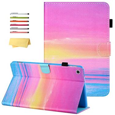 Imagem de UUcovers Capa para Samsung Galaxy Tab A7 de 10,4 polegadas 2020 (SM-T500/T505/T507) carteira inteligente fina com suporte para lápis [hibernar/despertar automático], capa de visualização multiângulo