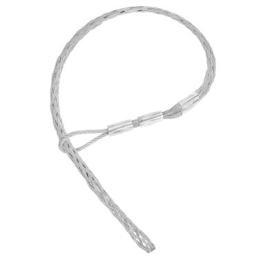 Imagem de PATIKIL Meias de arame de 25 a 35 mm, meias longas de 190 cm, rede de arame de aço galvanizado, puxador de malha, ferramenta de aderência para cabo de fio elástico, carga nominal de 2000 kg (1,999 kg)