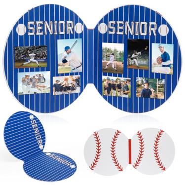 Imagem de Glenmal Porta-retrato de beisebol para idosos, 2025, 2025, presente de formatura, para exibição de mesa, tema esportivo, decoração de festa