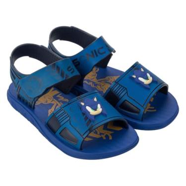 Imagem de Sandália Infantil Menino Sonic Team Grendene Kids Cinza ou Azul (Azul, BR, Criança de 1 a 3 anos, Numérico, 25)