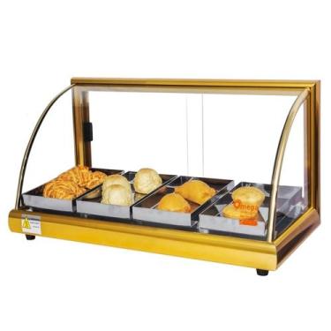 Imagem de A4 - Estufa Alfa para salgados de 4 bandejas Dourada - 220V - Omega