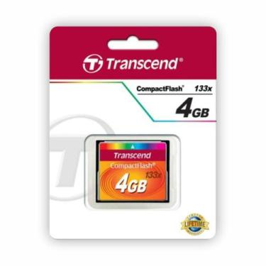 Imagem de Cartao Memoria Compact Flash CF 4GB Transcend 133x