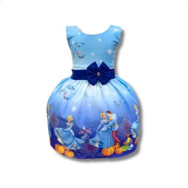 Imagem de Vestido Temático Infantil Princesa Cinderela Principe Fada - Pequenos 