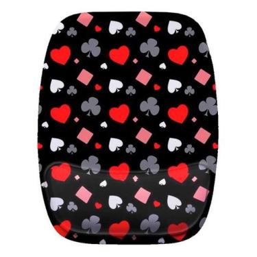 Imagem de Mouse Pad Ergonomico Baralho Copas Ouro - Maluco por Caneca