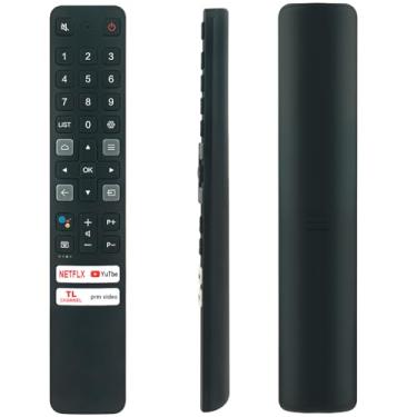 Imagem de RC901V FMRG Controle remoto de voz substituído adequado para TCL LCD Smart TV 50P615 43P615 55P615 65P615 55C825 65C825 50C725 55C725 65C725 65P725 85P7P725 25 75 P725 55P725 50P725 43P725 55H71 65H71