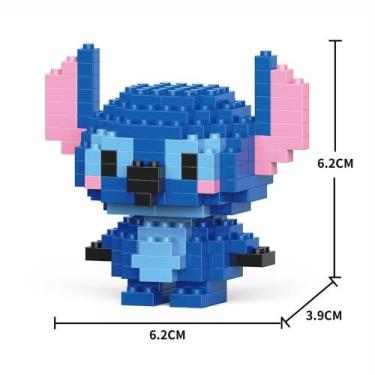 Imagem de Brinquedo Blocos de Montar Infantil Brinquedo Educativo Animais De Bri