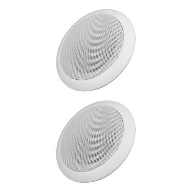 Imagem de Kit 2 Base Arandela de Teto Plastico Fiamon Para Alto Falante 6" Gesso