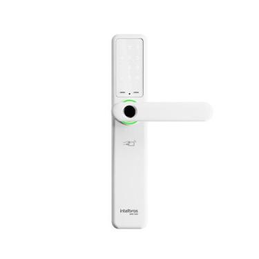 Imagem de Fechadura Inteligente com Biometria MFR 7000 de Embutir Branca Intelbr