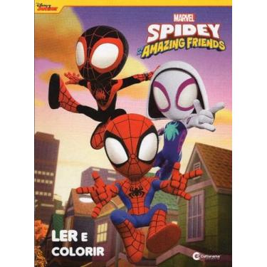 Imagem de Ler e colorir marvel - spidey and his amazing friends - Culturama, 3