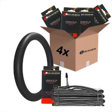 Imagem de 4 Unidades Kit Camara De Ar Para Bicicleta Bike Aro 29 X 2.10 2.25 Mm Bico Fino Valvula Presta