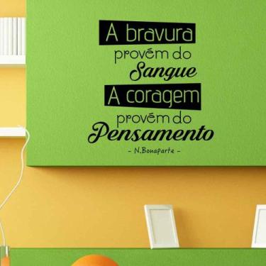 Imagem de Adesivo de Parede A Bravura Provém do Sangue - Meu Adesivo, Amarelo
