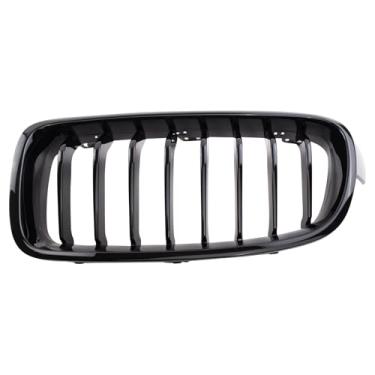 Imagem de TRQ Grade superior dianteira esquerda preta do lado do motorista compatível com BMW 320i 2014-2018 328d 2012-2016 328i 2017-2018 330i 2012-2015 335i 2016-2018 344 0i BM12 00302