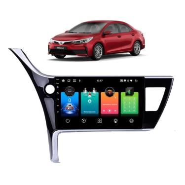 Imagem de Kit Multimídia Corolla Xei Altis 2018 / 2019 10 Pol Android 2/32Gb Gps USB WiFi Rádio Bt - Vision 89101