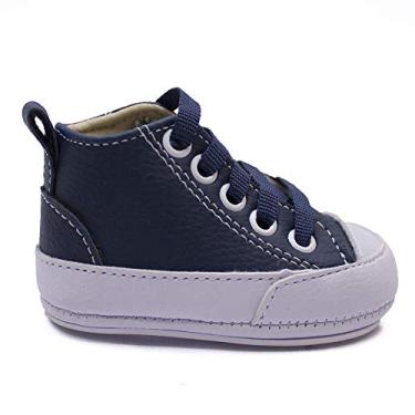 Imagem de Sapatinho De Bebê Primeiros Passos Tenis Casual Dt B06 (18, Azul Branco)