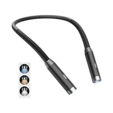 Imagem de Portátil USB Recarregável Flexível LED Pescoço Luz De Leitura Iluminaç