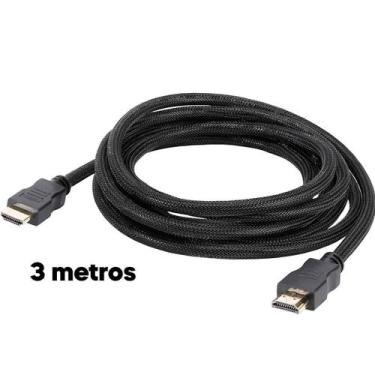 Imagem de Cabo Hdmi 3 Metros 4K Hd Full Hd Perfeito Alta Resolução