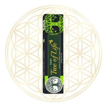 Imagem de Incenso Goloka Indiano Vareta Linha BLACK, Tree of Life