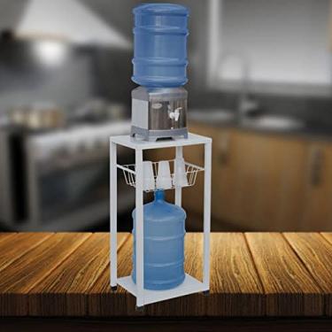 Imagem de Suporte Bebedouro Galão Água Tampo de Aço Reforçado Branco