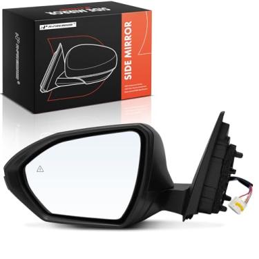 Imagem de A-Premium Espelho retrovisor elétrico do lado do motorista - compatível com Hyundai Tucson 2022 2023 2024 - Espelho retrovisor externo externo dobrável manual sem aquecimento com luz de seta e