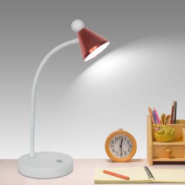 Imagem de Aramox Lâmpada de Mesa LED 3 Modos de Cores Luz Noturna 10 Luminária de Mesa de Brilho Com Cabo de Alimentação USB para Quarto de Escritório Em Casa e de Cabeceira