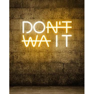 Imagem de Placa de néon Don't Wait com controle remoto, placa de iluminação LED para decoração de ginásio do It com temporização, USB Plug and Play, adequado para sala de treino, esportes, decoração de parede de estúdio de ioga, escritório