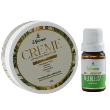 Imagem de Kit Cuidado Intensivo Creme para os Pés Com Óleo Essencial de Melaleuca 100% puro