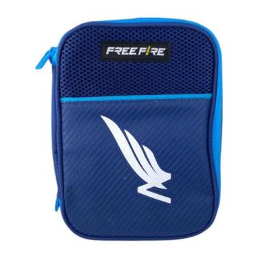 Imagem de Estojo Box Estampado Oficial Free Fire Asas - Clio Style, Azul