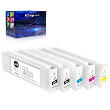 Imagem de KSUMEI T6941 T6942 T6943 T6944 T6945 Cartucho de tinta 700ml T694 para SureColor SC-T3000 T3070 T3200 T3270 T5000 T5070 T5200 T52700 T700 Impressora 0 T7070 T7200 T7270 T5200D (pacote com 5)