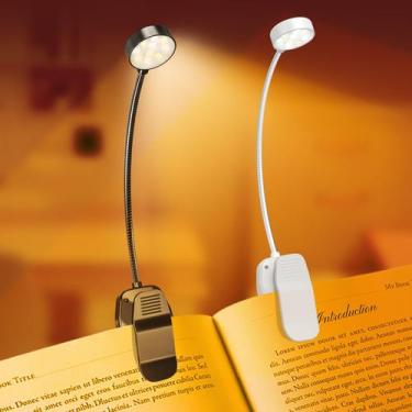 Imagem de Luz de leitura de livros recarregável KTEBO 10 LED 30h Runtime